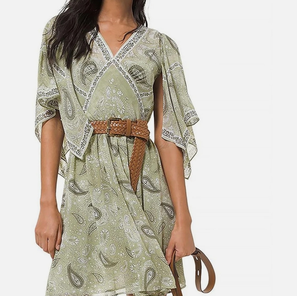 Michael michael kors paisley ruffled sundress